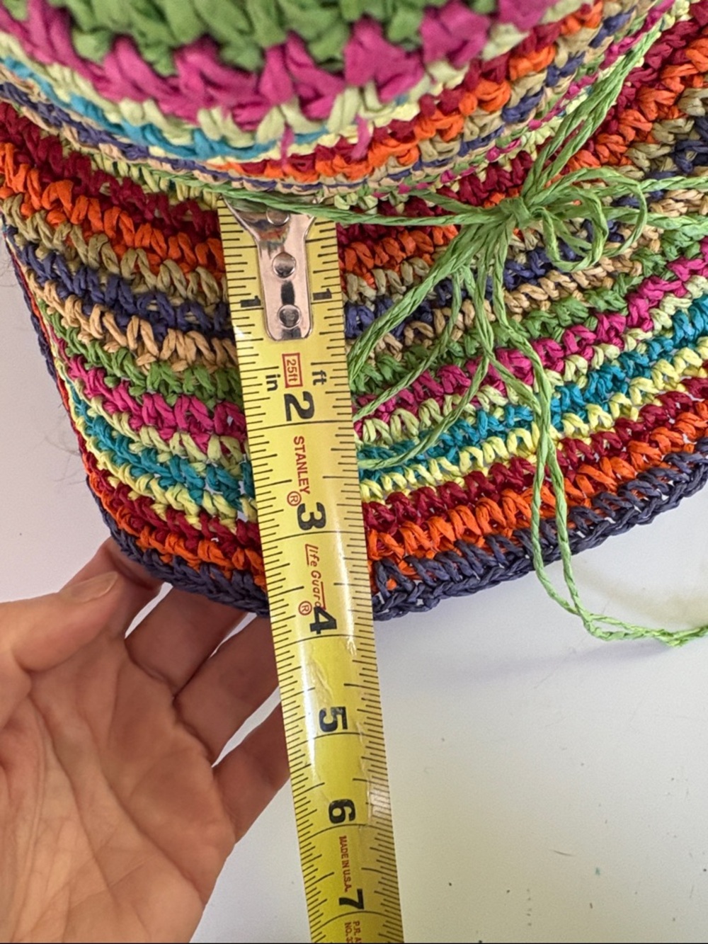 Jacobson Hat Co Colorful Striped  Floppy sun Hat One Size - Picture 5 of 8
